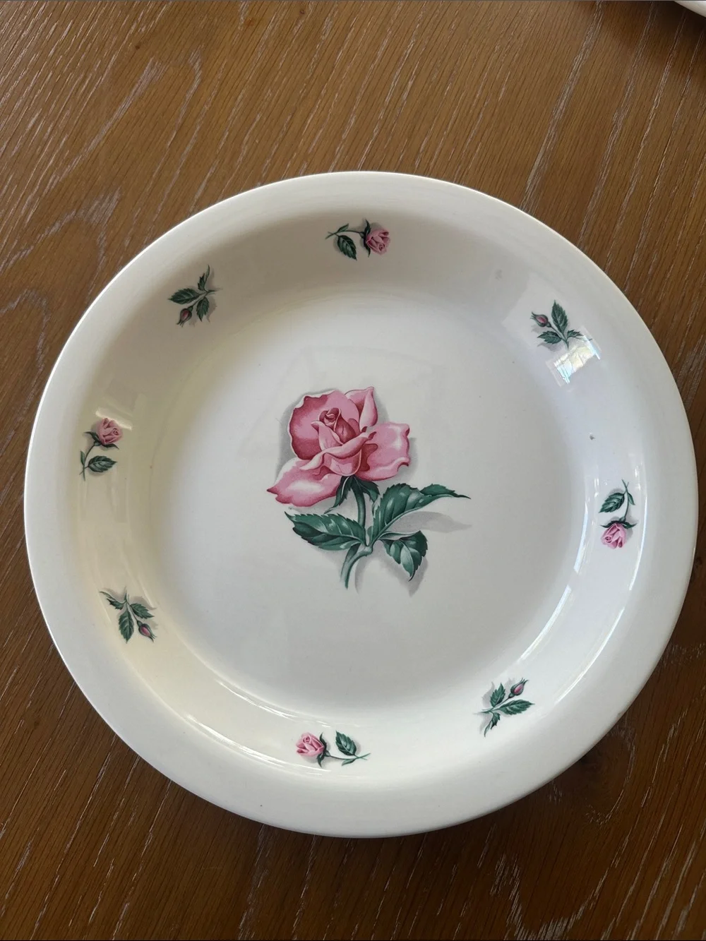 Rose Motif Platter & Plate
